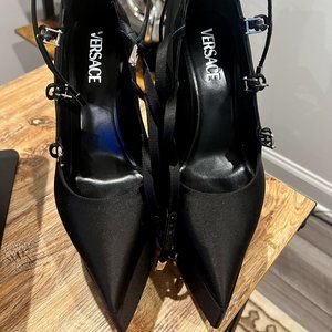 VERSACE Black Tempest Heels